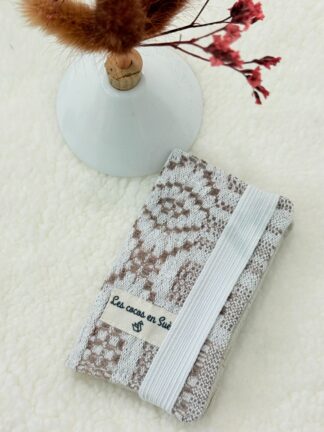 Card holder linen and cotton