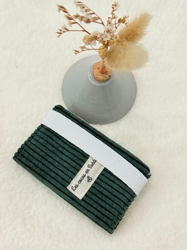 Card holder linen and cotton