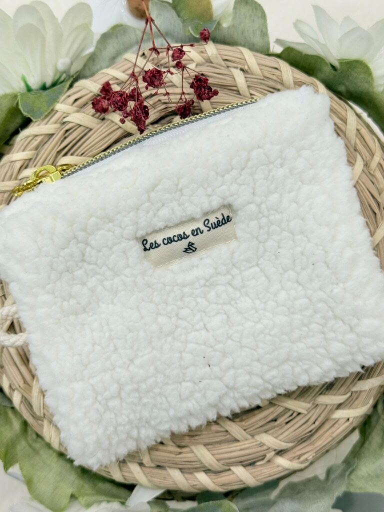 Card holder linen and cotton