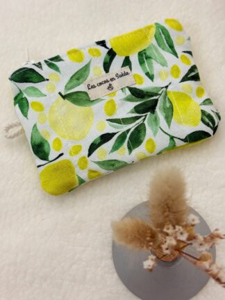 Card holder linen and cotton