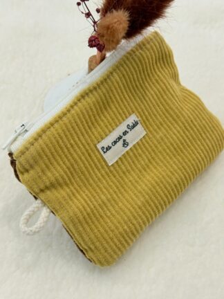 Card holder linen and cotton