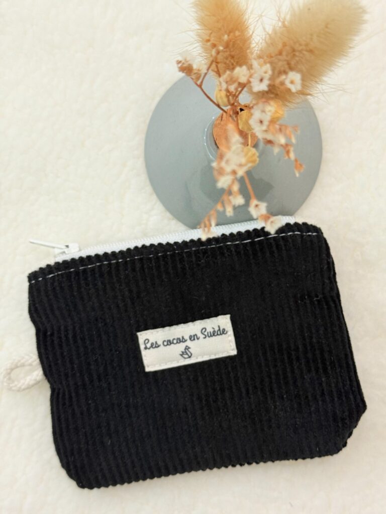 Card holder linen and cotton