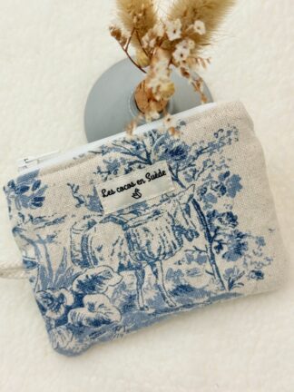 Card holder linen and cotton